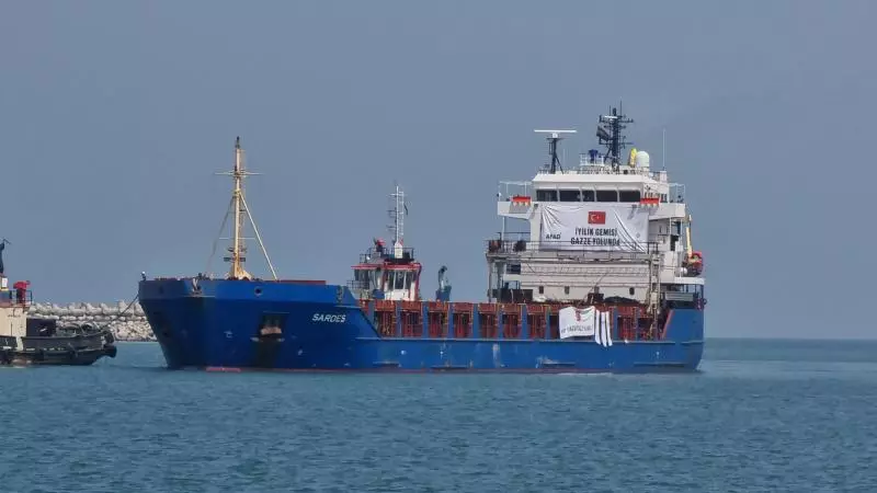 Türkiyənin Qəzzaya yardım aparan 8-ci gəmisi Əl-Ariş limanına çatıb