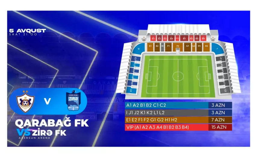 “Qarabağ”ın oyununun biletləri satışa çıxarılır