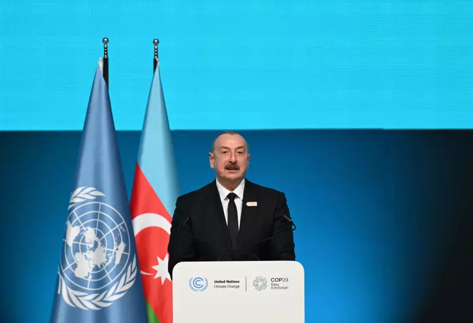 Prezident İlham Əliyev: Azərbaycan COP29-a ev sahibliyi edən ölkə seçildikdən sonra biz hədəfə çevrildik