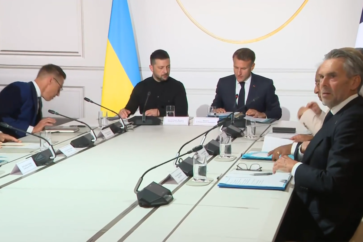 Parisdə Ukrayna və Avropa liderlərinin görüşü başlayıb