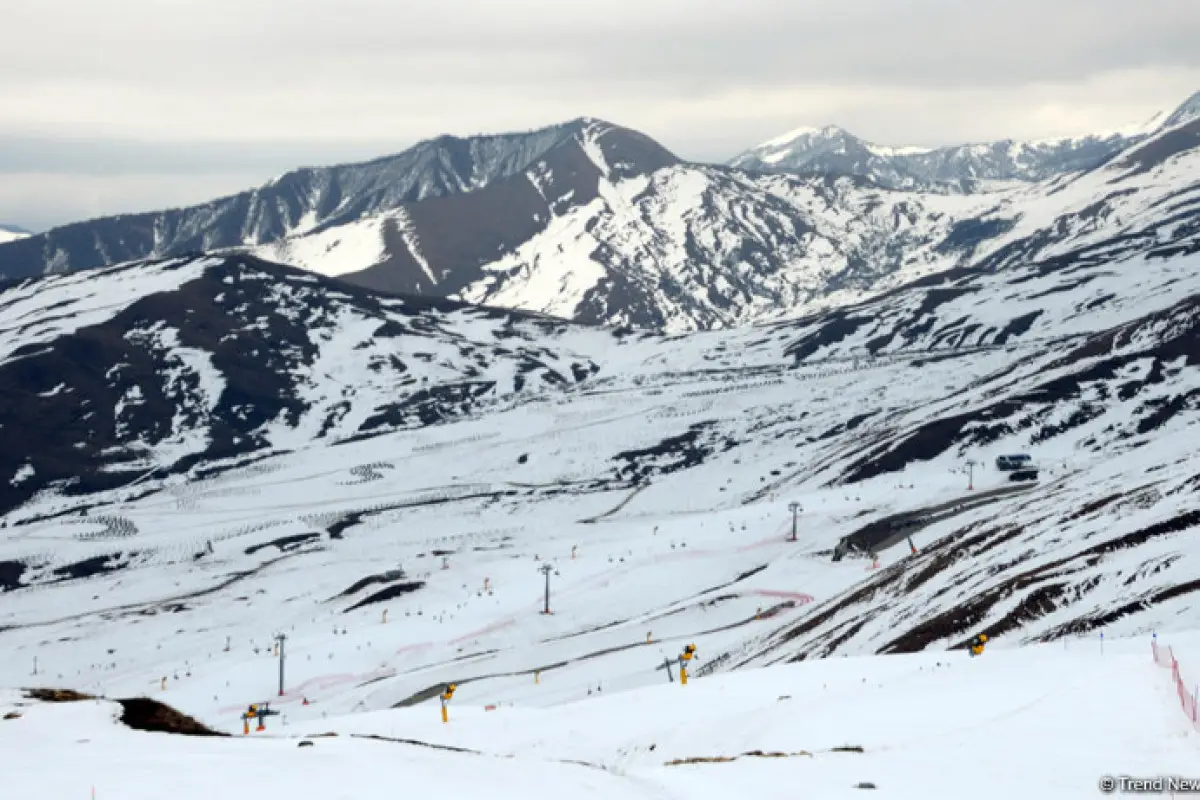 Şahdağa qar yağıb - FAKTİKİ HAVA