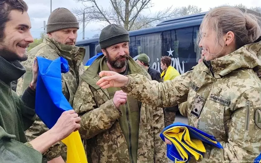 Rusiya əsirliyindən Ukraynanın 2279 vətəndaşı azad edilib