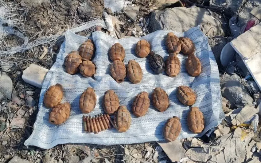 Bakıda 22 qumbara, 9 mərmi aşkarlanıb