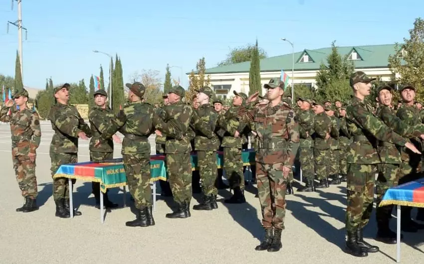 FHN-in Mülki müdafiə qoşunlarında andiçmə mərasimi keçirilib