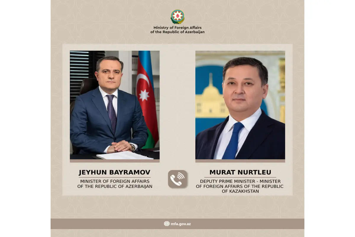 Ceyhun Bayramovla Qazaxıstanın XİN rəhbəri arasında telefon danışığı aparılıb