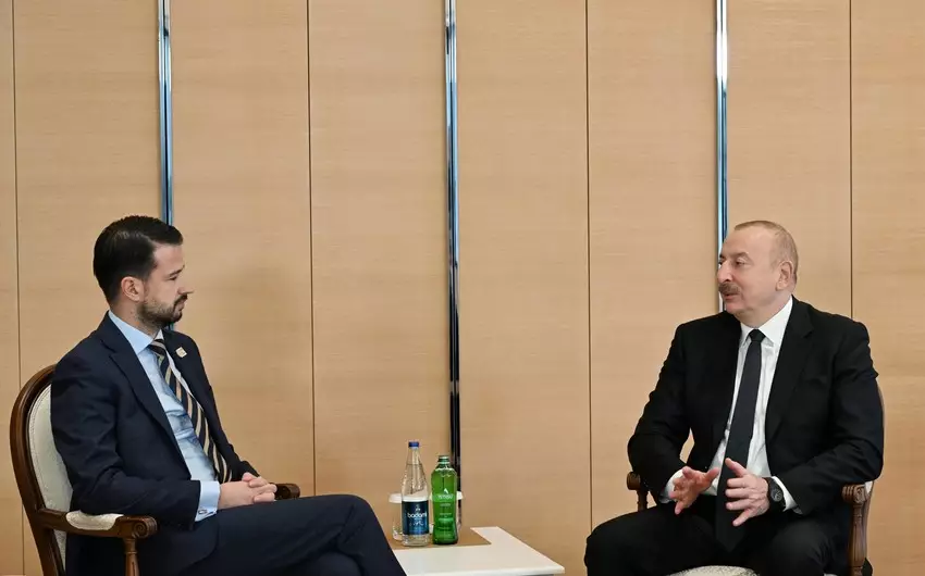 Prezident İlham Əliyev Monteneqronun Prezidenti ilə görüşüb - YENİLƏNİB
