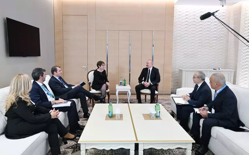 İlham Əliyev Avropa Yenidənqurma və İnkişaf Bankının prezidenti ilə görüşüb