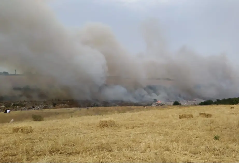 Qubada başlayan yanğının söndürülməsi istiqamətində iş aparılır