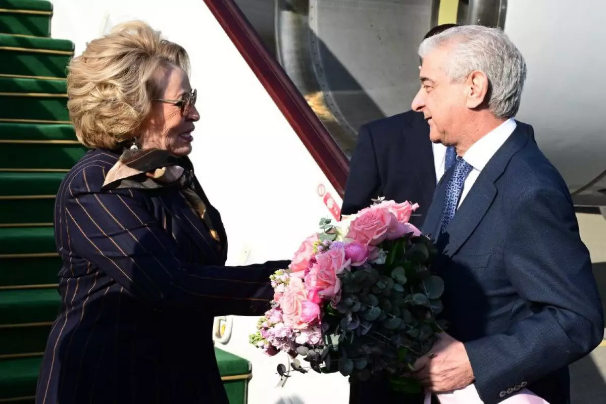 Matviyenko Azərbaycana səfərə gəlib