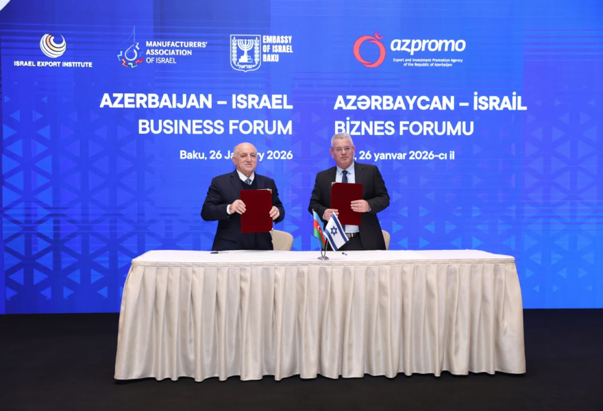 Azerbaijan and Israel sign business cooperation memorandum
