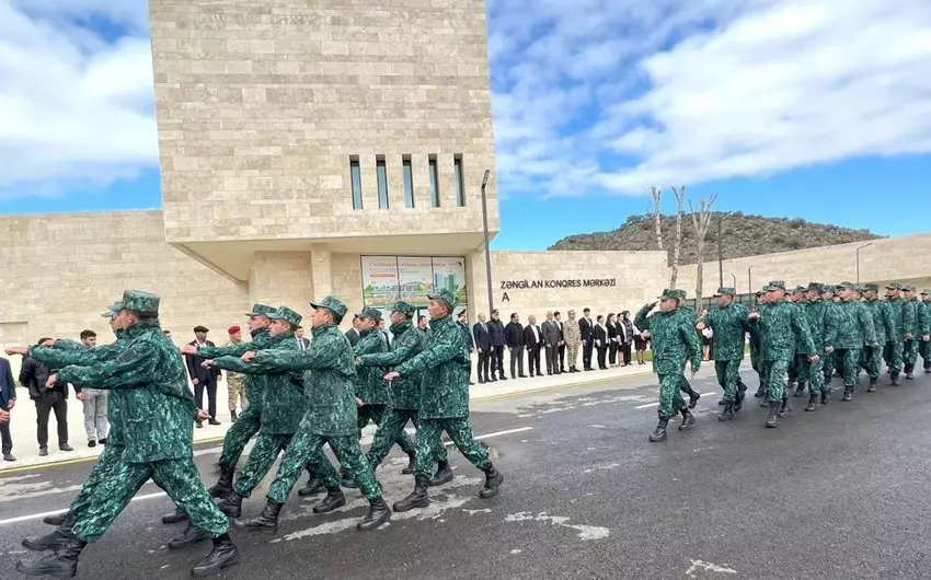 Zəngilanda hərbçilərin yürüşü keçirilib