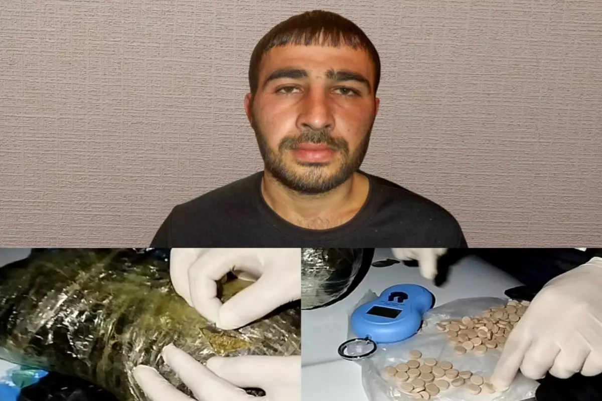 Biləsuvarda narkokuryer saxlanıldı - FOTO