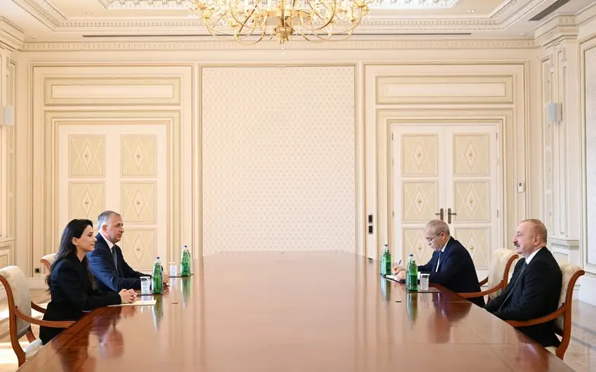 İlham Əliyev Gürcüstanın iqtisadiyyat və davamlı inkişaf nazirini qəbul edib