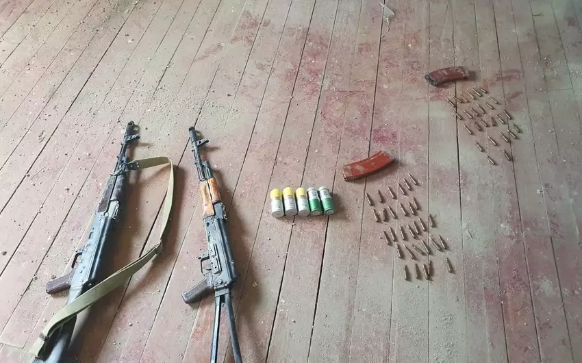 İşğaldan azad olunmuş torpaqlarda çox sayda silah-sursat aşkarlanıb