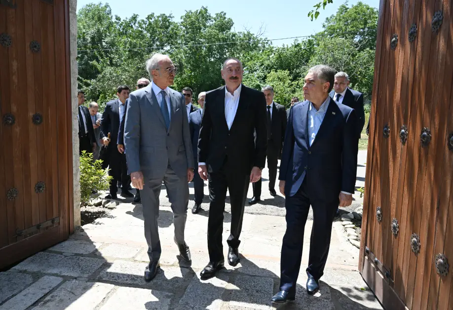 Prezident və Qurbanqulu Berdiməhəmmədov Şuşada Bülbülün ev-muzeyində olublar - FOTOLAR