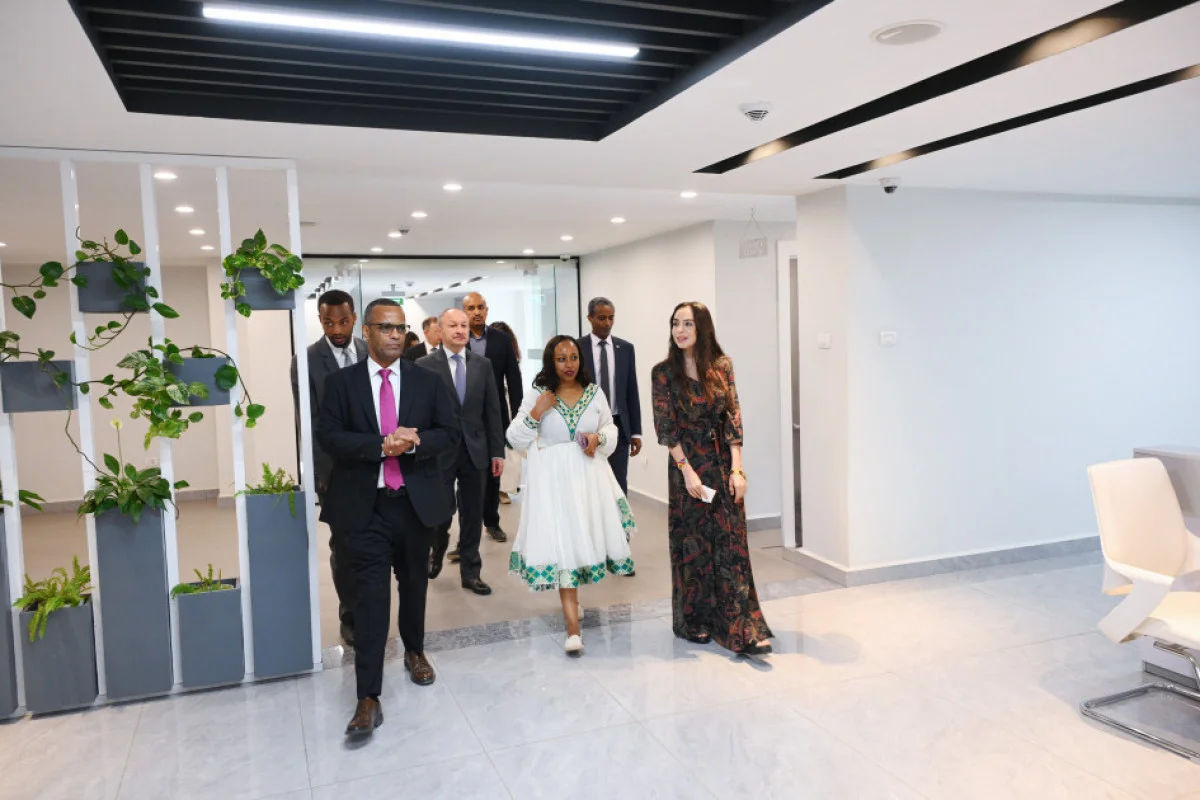 Leyla Əliyeva Efiopiyada “MESOB” dövlət xidməti mərkəzində olub