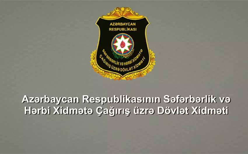 Çağırışçıların müddətli həqiqi hərbi xidmətə yola salınmasına başlanılıb