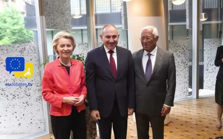 Paşinyan, fon der Lyayen və Koştanın Brüsseldə üçtərəfli görüşü başlayıb