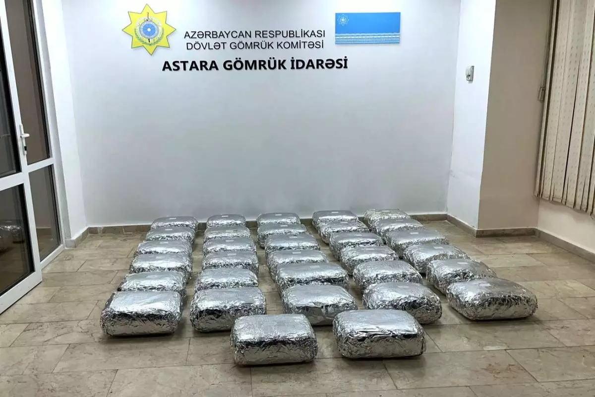 "Brokoli və kahı” yükünün içərisindən 118 kq marixuana aşkar edilib