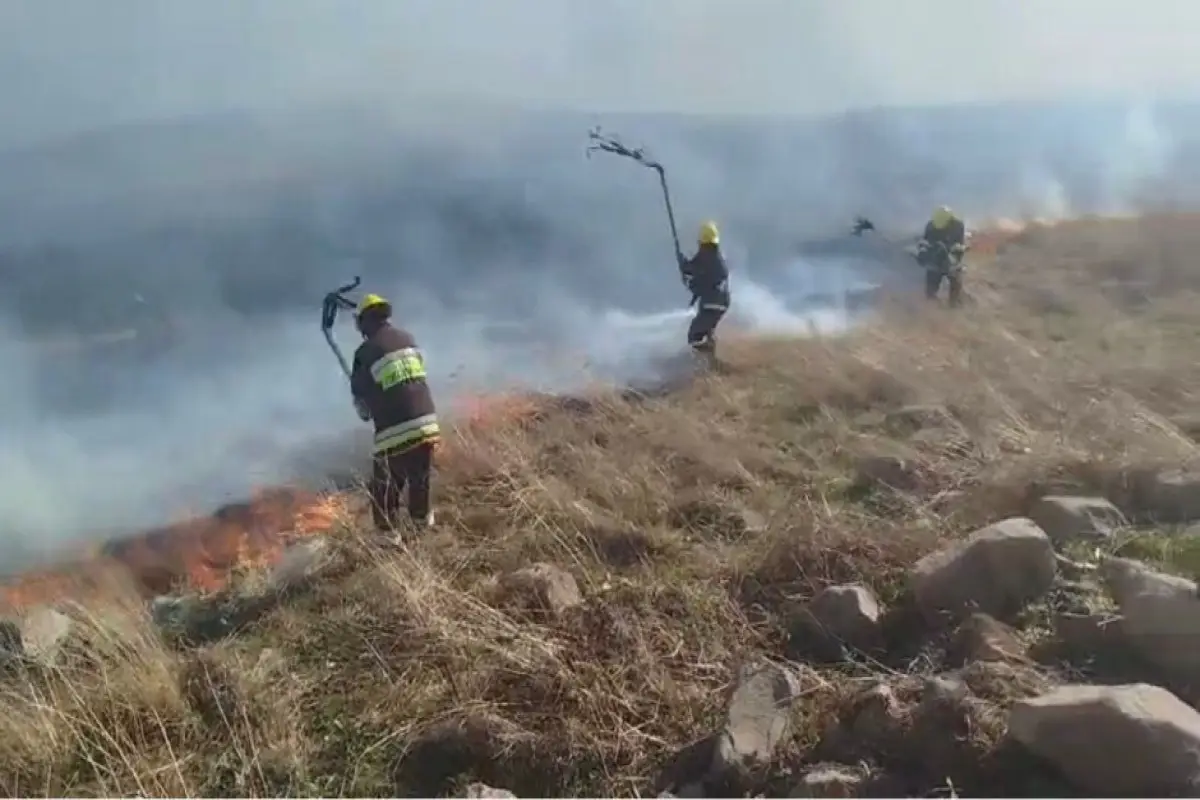 Gədəbəydə dağlıq ərazidə yanğın baş verib