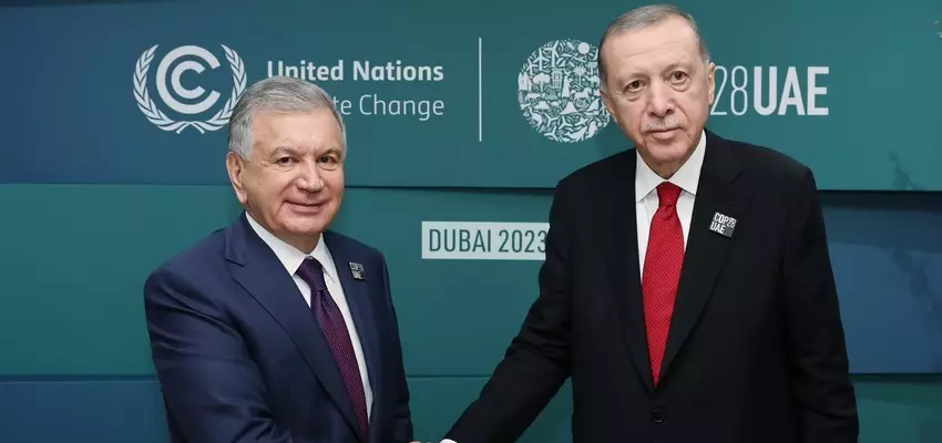 Ərdoğan Dubayda özbəkistanlı həmkarı ilə görüşüb