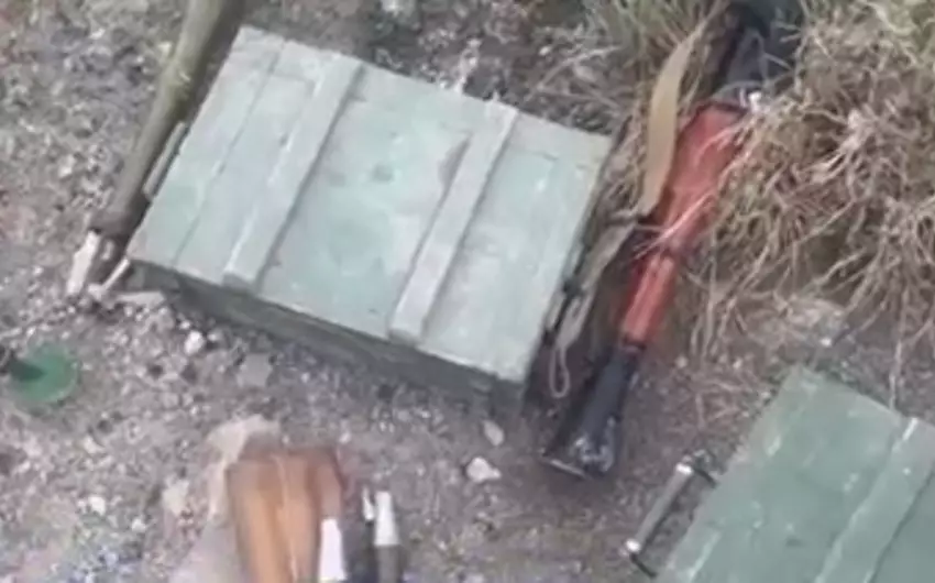 Ermənilər Ağdamın Qalayçılar kəndi yaxınlığındakı mövqedə silah-sursatı ataraq qaçıblar