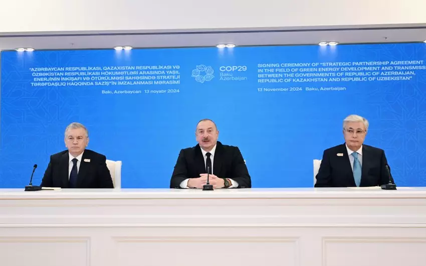 Prezidentlərin iştirakı ilə üçtərəfli görüşü olub - YENİLƏNİB-2