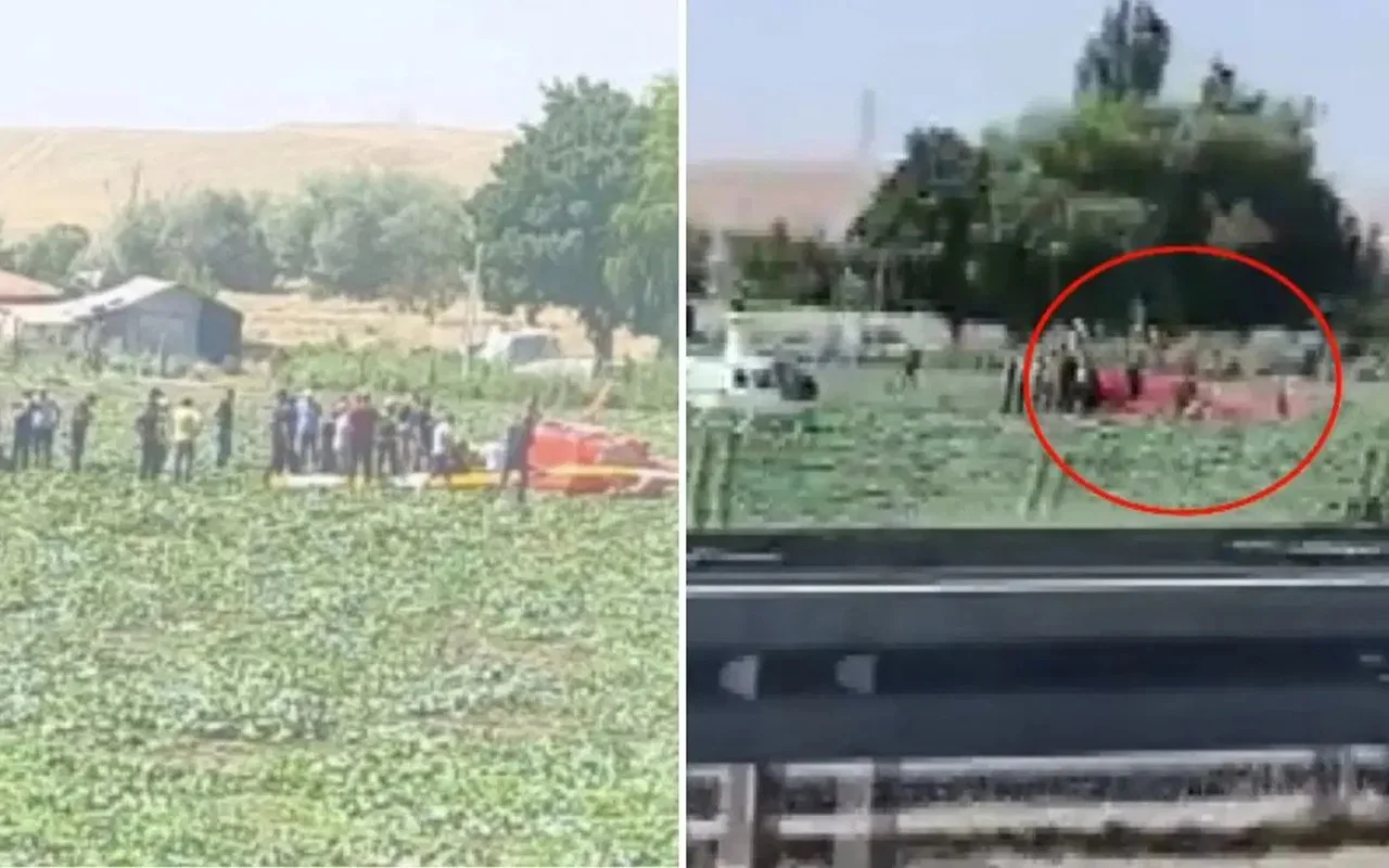 Ankarada təlim helikopteri qəzaya uğradı: Yaralılar var