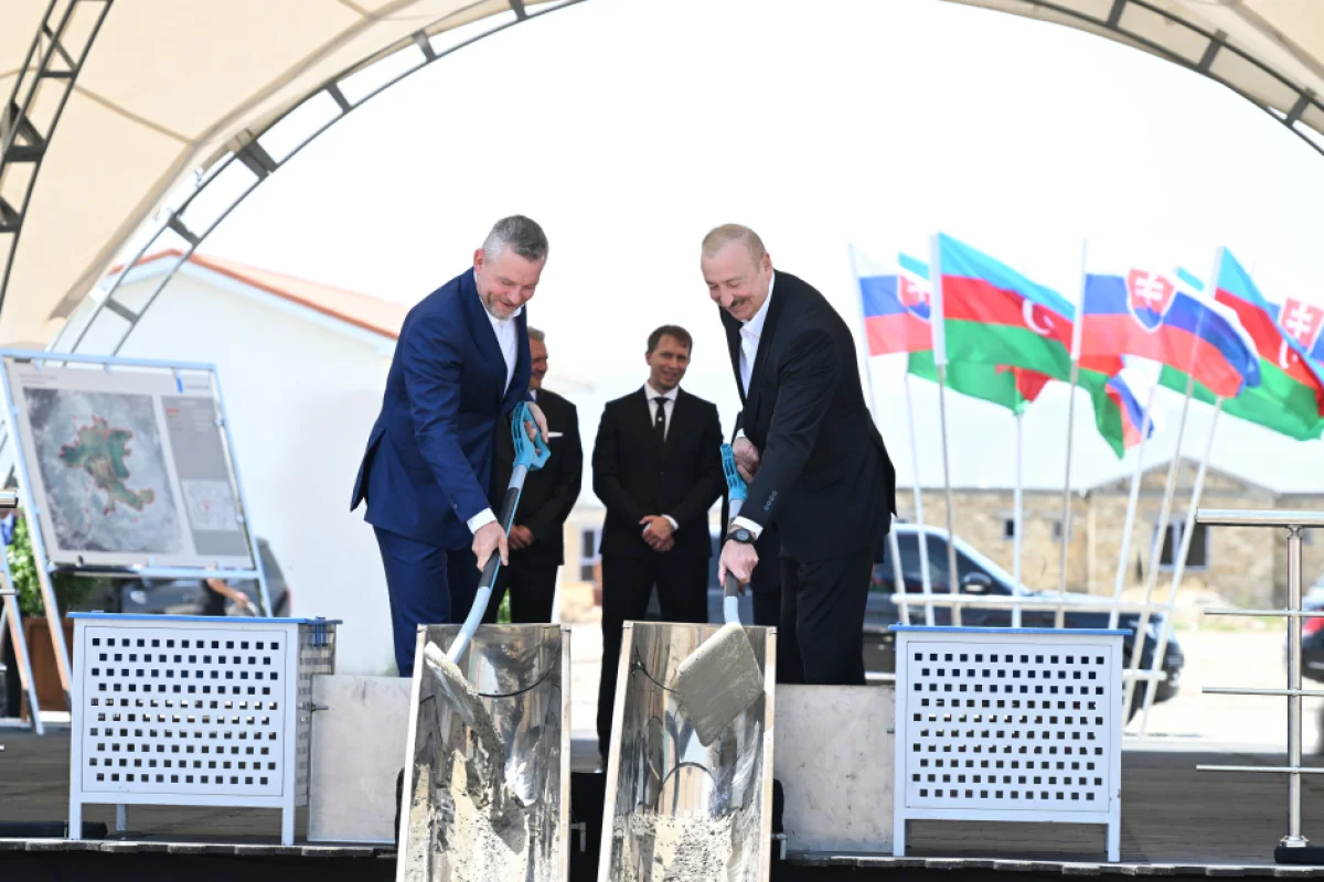 Azərbaycan və Slovakiya prezidentləri Ağdamda görülən işləri izləyib