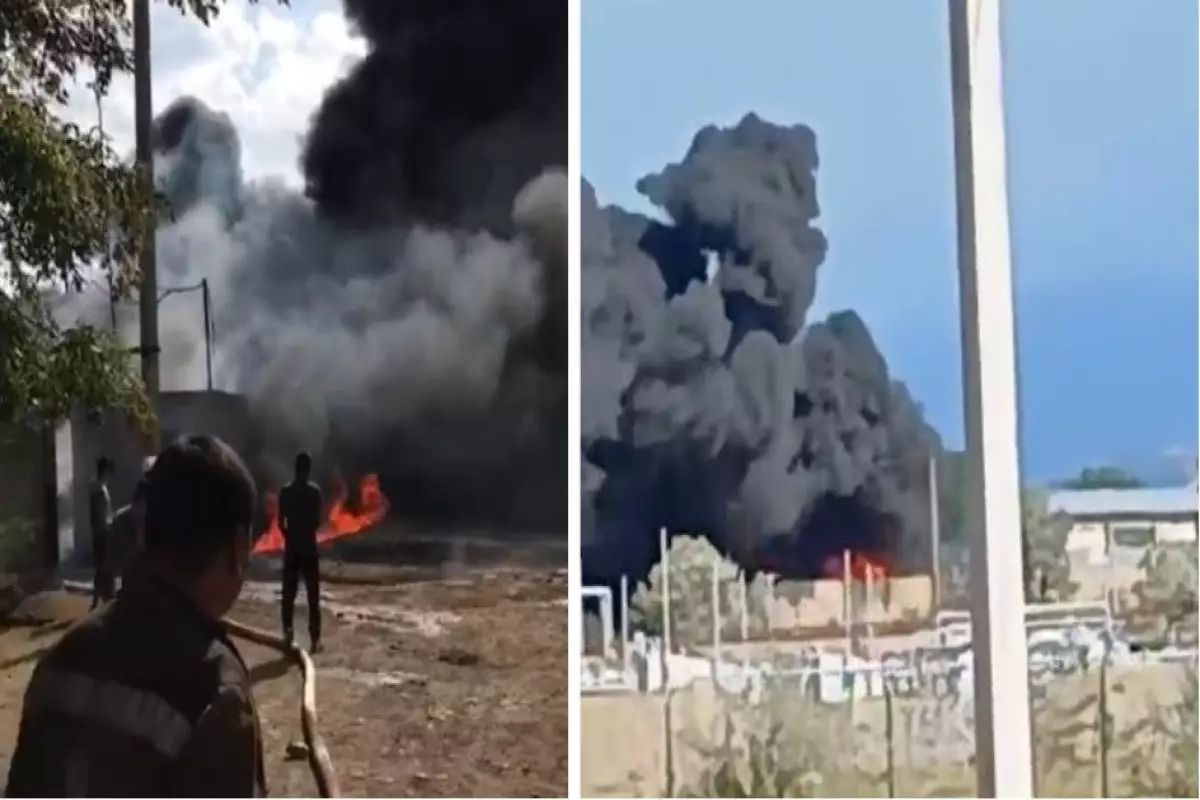 Qırğızıstanda neft bazasında çən partlayıb, 4 nəfər xəsarət alıb