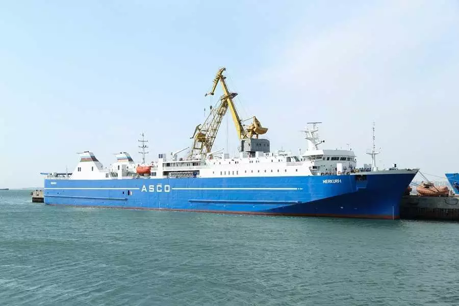 “Merkuri 1” gəmi-bərəsi əsaslı təmir olunaraq yenidən istismara qaytarılıb