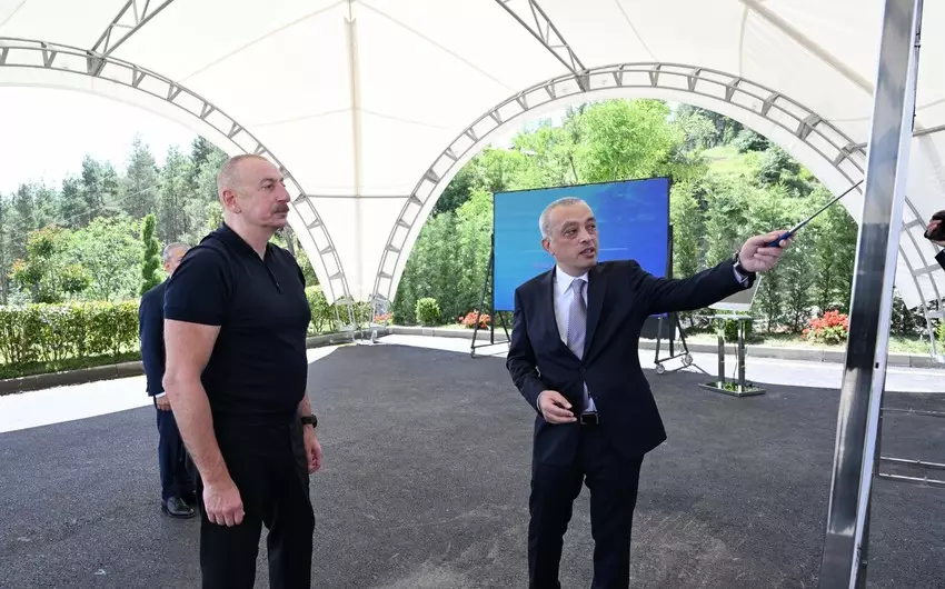 İlham Əliyev Şuşa sutəmizləyici qurğular kompleksinin açılışında iştirak edib - YENİLƏNİB
