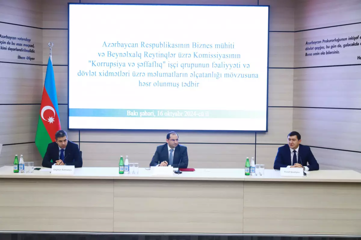 “Dövlət xidmətləri üzrə məlumatların əlçatanlığı və şəffaflıq” üzrə yeni xidmətlərin təqdimatı keçirilib