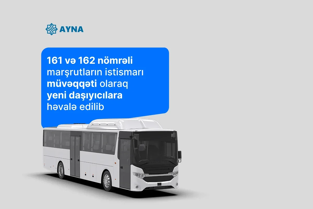 В Баку управление двумя автобусными маршрутами передано новым перевозчикам
