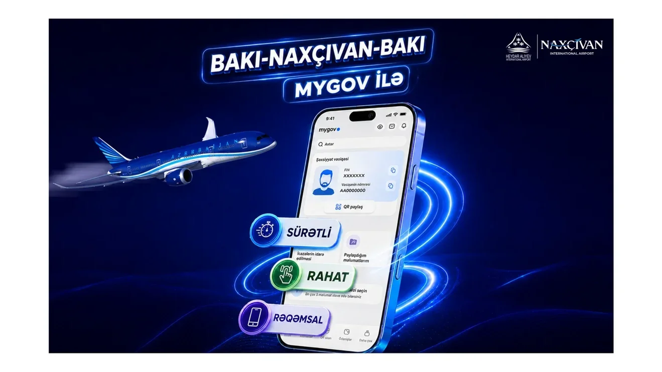 Bakı–Naxçıvan reyslərində "mygov" ilə rəqəmsal qeydiyyat başladı
