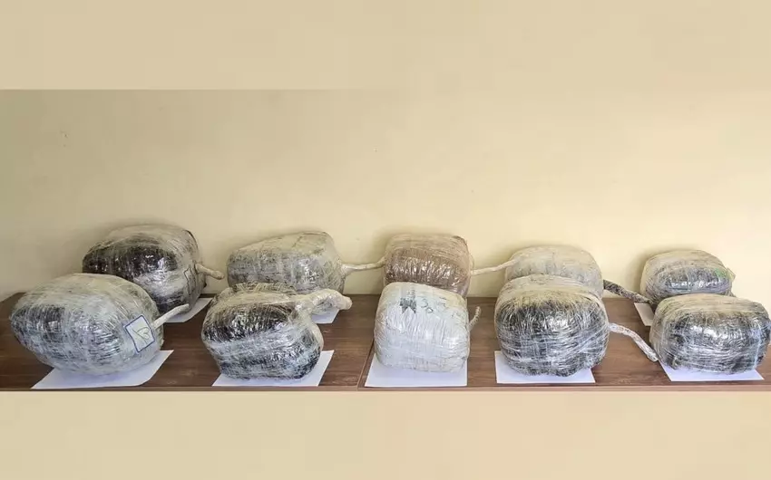 İrandan Azərbaycana 37 kq narkotik keçirilməsinin qarşısı alınıb