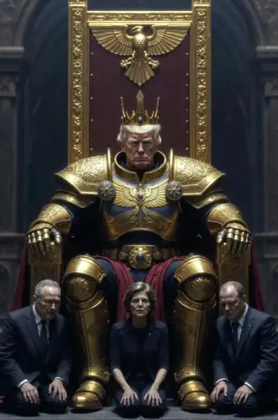 Tramp taxtda özünün portretini paylaşdı