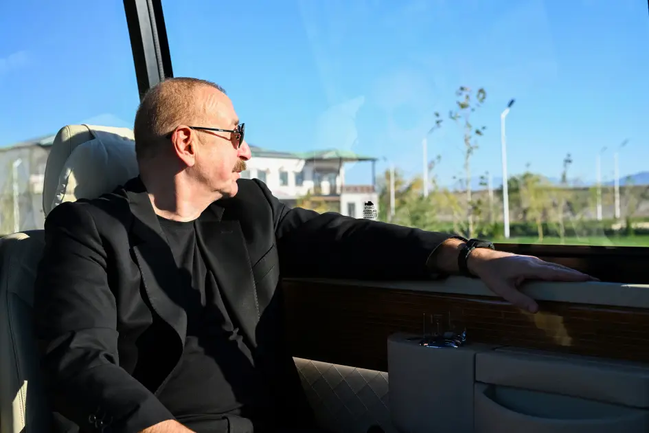 Prezident Zəngilanın Ağalı kəndində - FOTOLAR