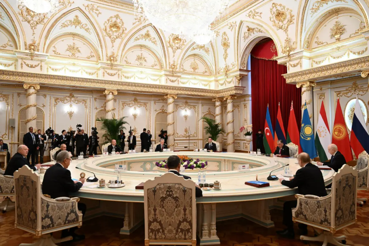 Prezident İlham Əliyev Düşənbədə MDB Dövlət Başçıları Şurasının məhdud tərkibdə iclasında çıxış edib - YENİLƏNİB - 1