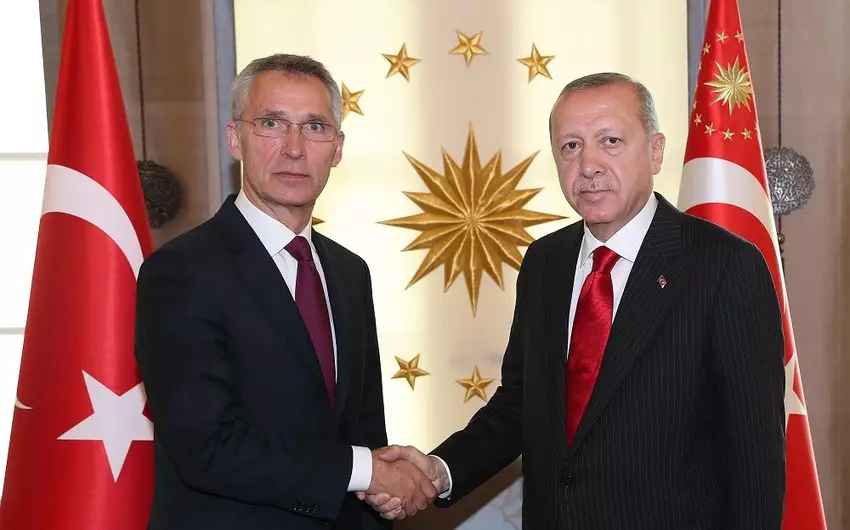 Ərdoğan NATO-nun baş katibini qəbul edib