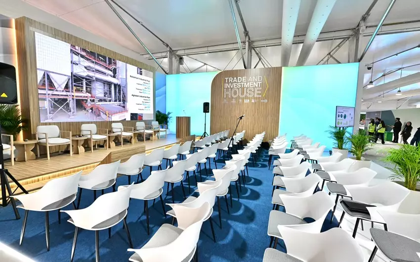 Bakıda COP29 çərçivəsində "Ticarət və İnvestisiya Evi” stendləri yaradılıb