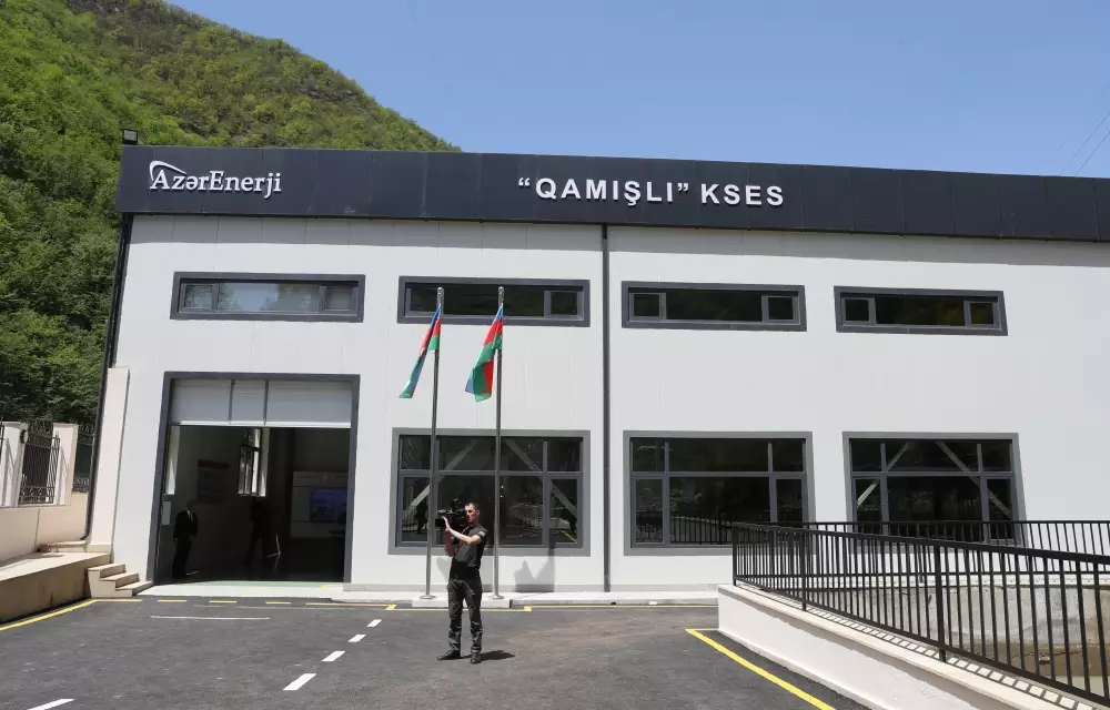 Kəlbəcər rayonunda “Qamışlı” Kiçik Su Elektrik Stansiyası istifadəyə verilib