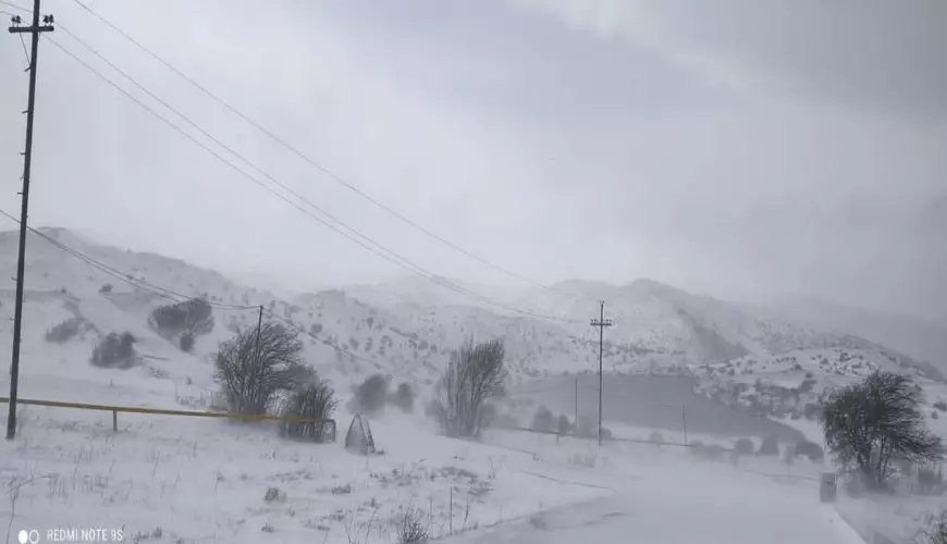 Naxçıvana qar yağıb - FOTO