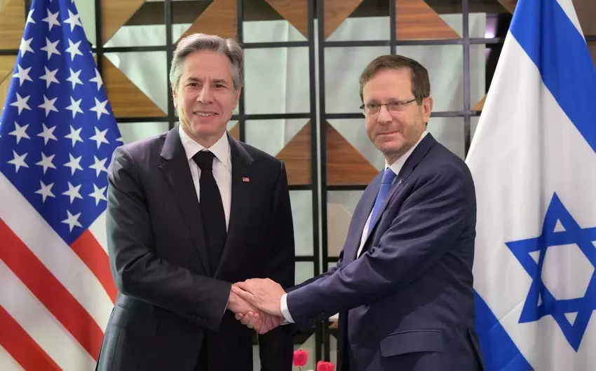 Blinken İsrailin dövlət başçısı ilə görüşüb, müharibənin gedişini müzakirə ediblər