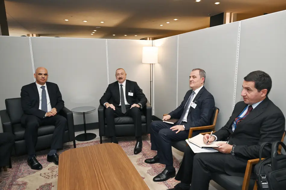 Prezident Alen Berse ilə görüşdü - FOTOLAR