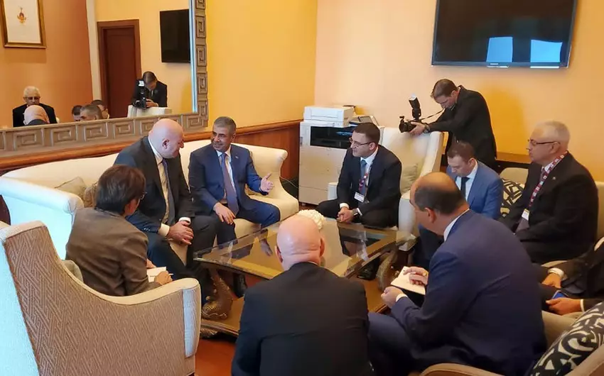 Zakir Həsənov italiyalı həmkarı ilə görüşüb