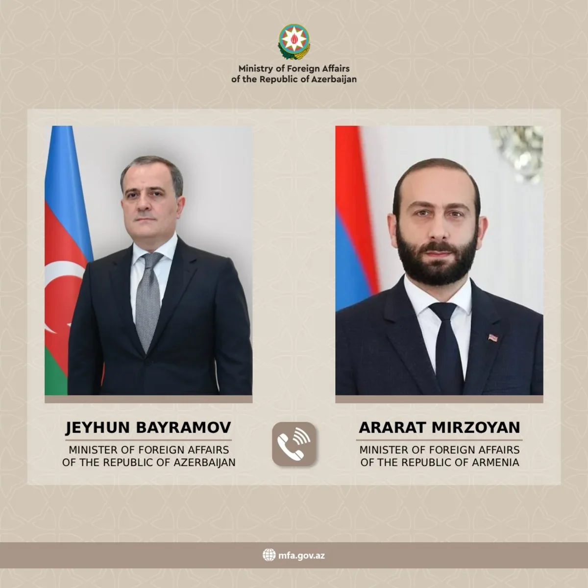 Джейхун Байрамов обсудил ситуацию в регионе с главой МИД Армении