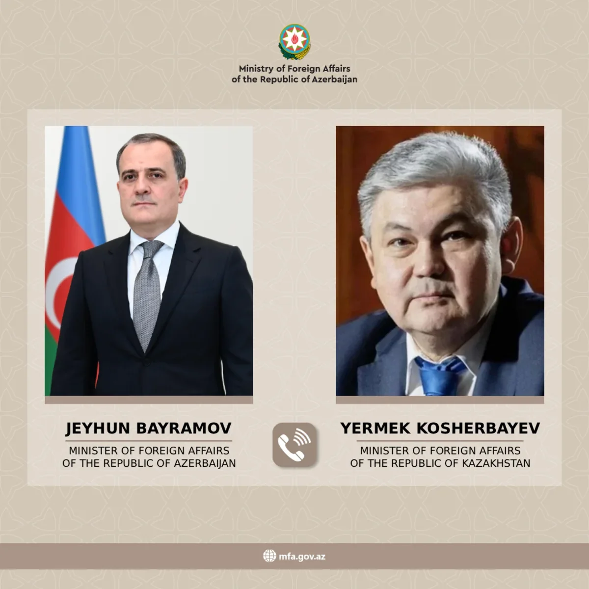 Ceyhun Bayramov həmkarı ilə regional gərginliyi müzakirə etdi