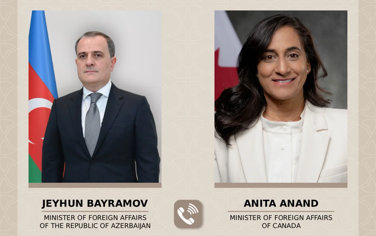 Ceyhun Bayramov kanadalı həmkarı ilə danışdı