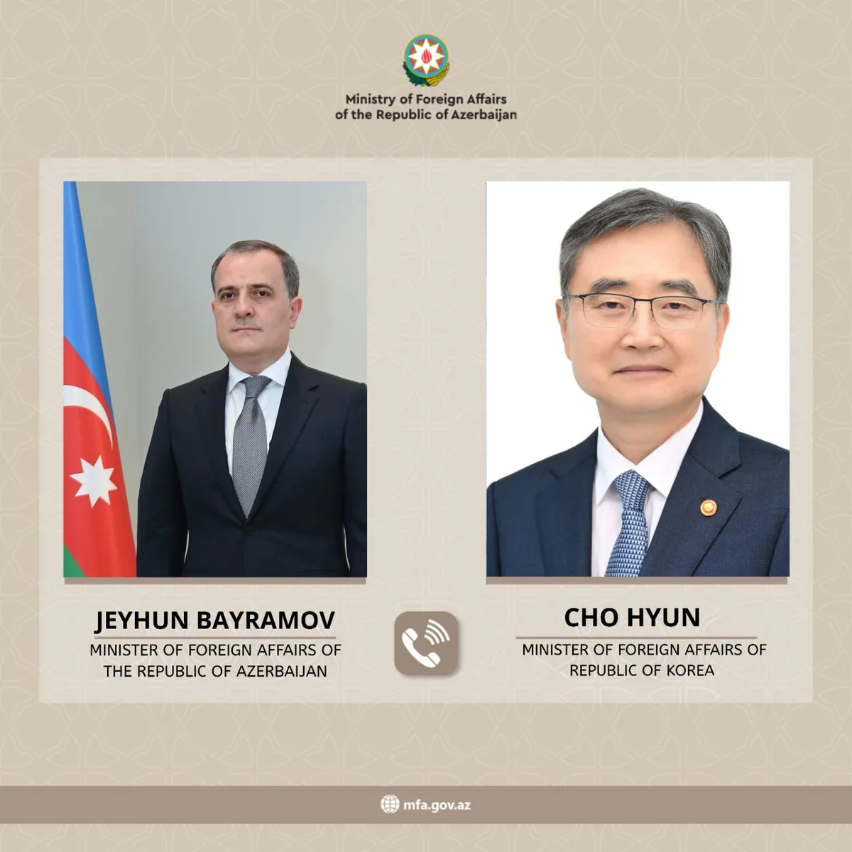 Jeyhun Bayramov discusses bilateral ties with South Korea